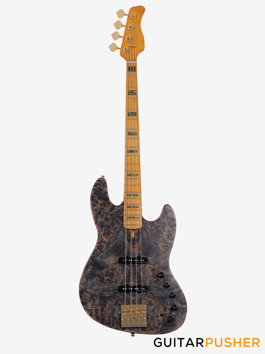 Sire V10 Swamp Ash 4String Bass Transparent Black Satin (2024) GP