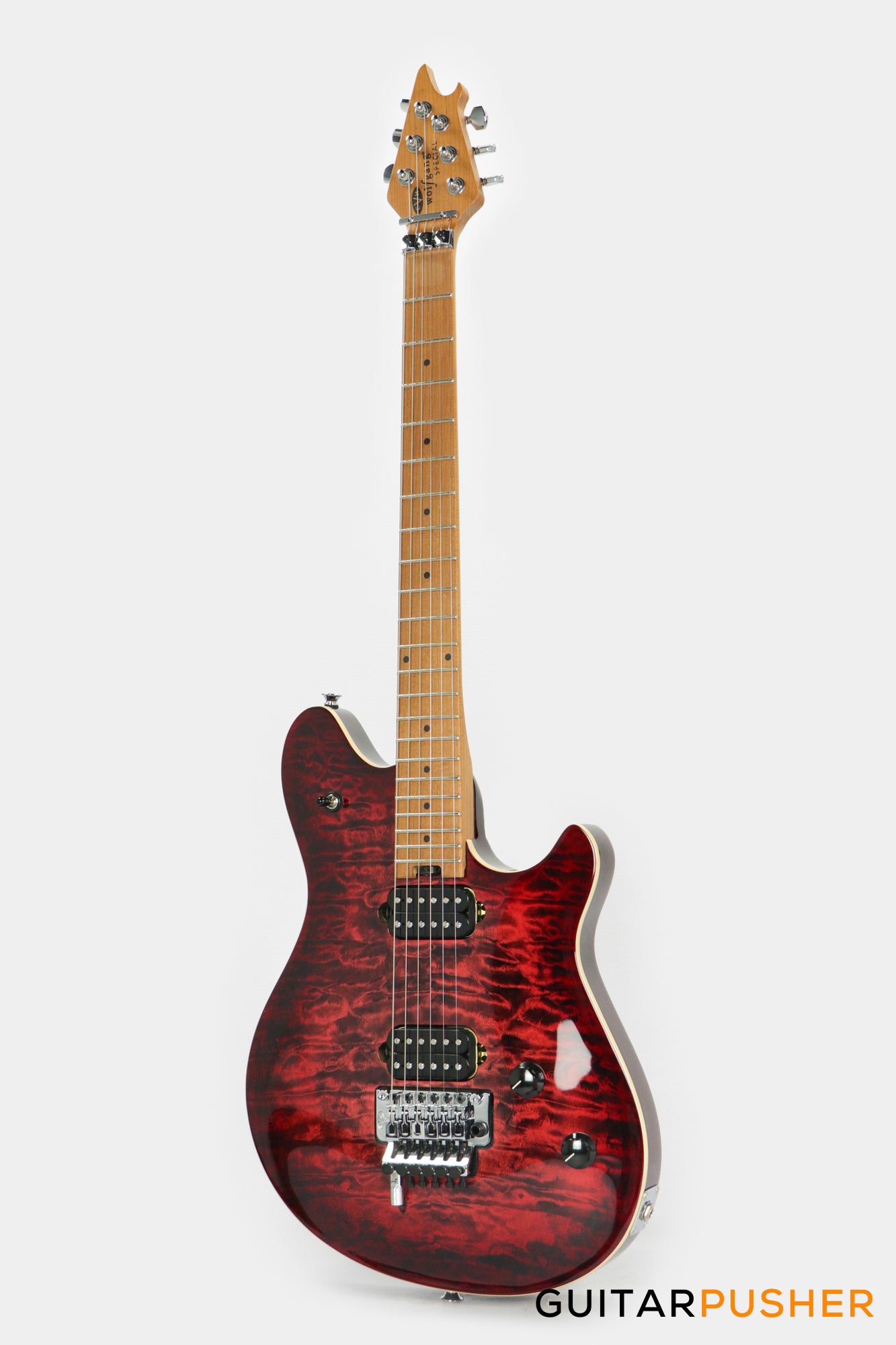 EVH Wolfgang Special Quilt Maple Top, Baked Maple Fretboard Electric Guitar - Sangria