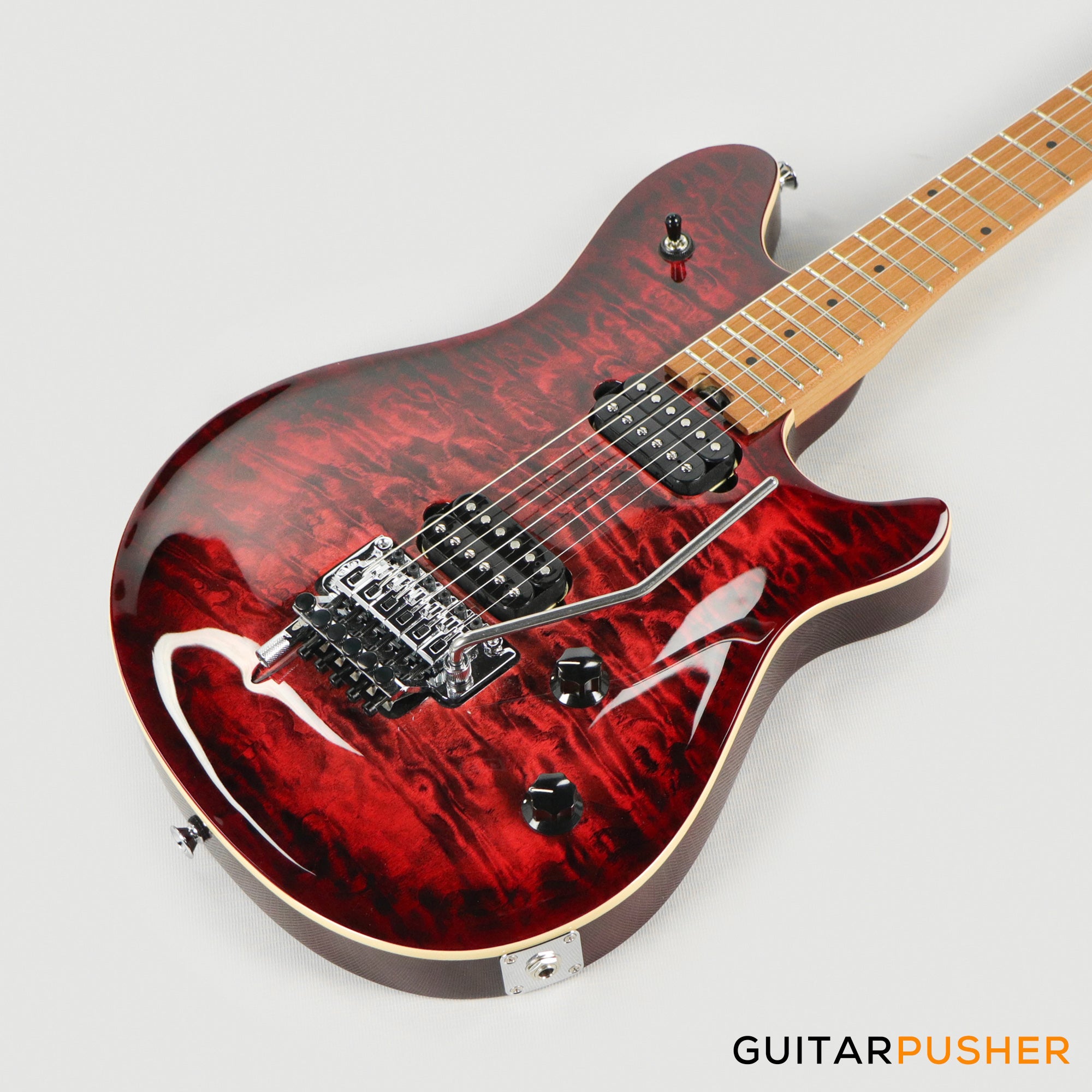 EVH Wolfgang Special Quilt Maple Top, Baked Maple Fretboard Electric Guitar - Sangria