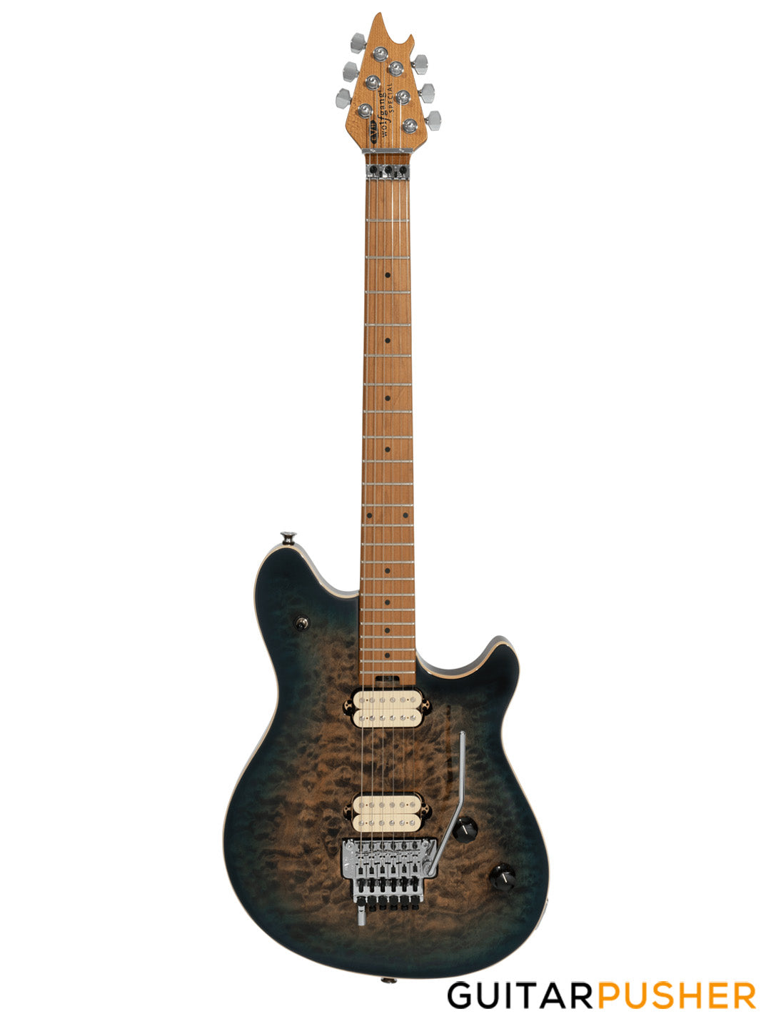 EVH Wolfgang Special Quilt Maple Top, Baked Maple Fretboard Electric Guitar - Indigo Burst (5107701595)