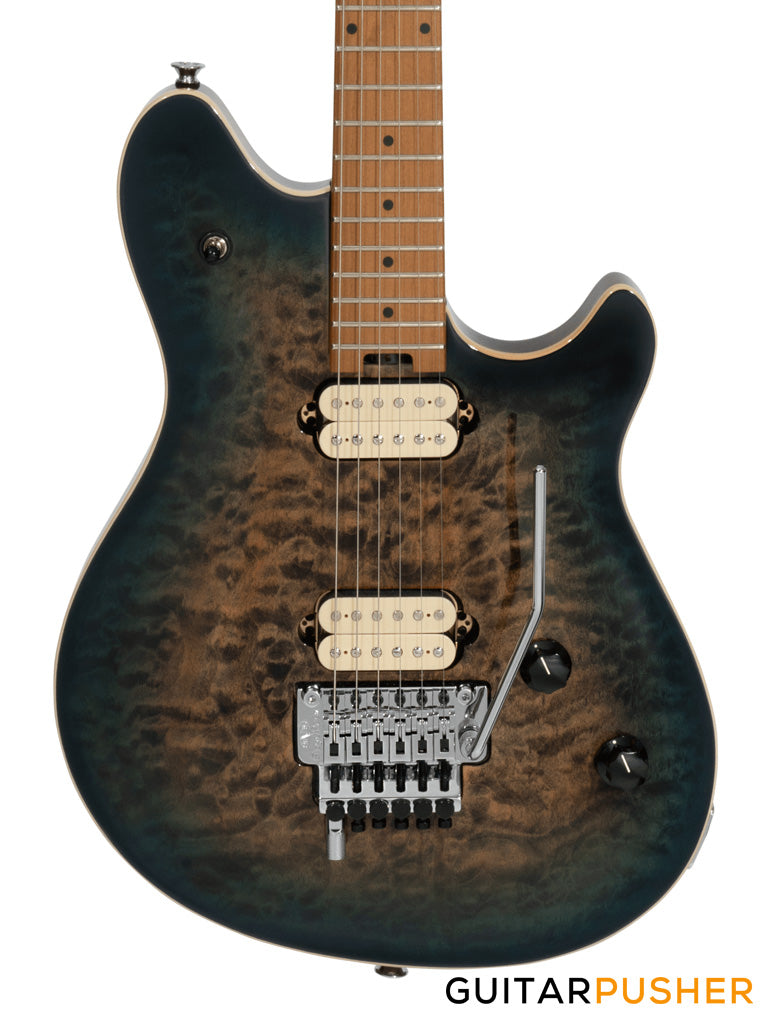 EVH Wolfgang Special Quilt Maple Top, Baked Maple Fretboard Electric Guitar - Indigo Burst (5107701595)