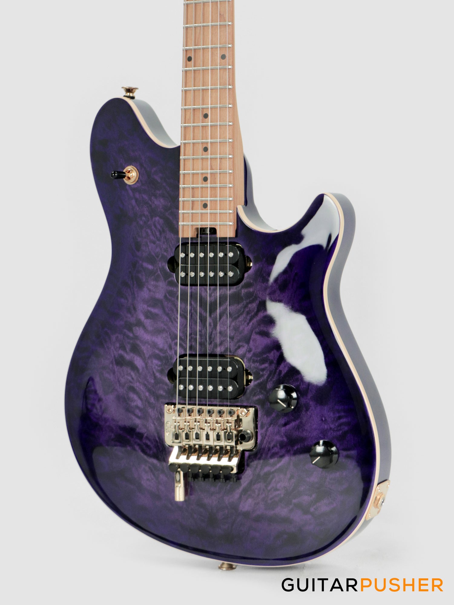 EVH Wolfgang Special Quilt Maple Top, Baked Maple Fretboard Electric Guitar - Purple Burst