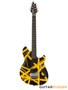 EVH Wolfgang Special Striped, Ebony Fretboard - Black w/ Yellow Stripes (5107702316)