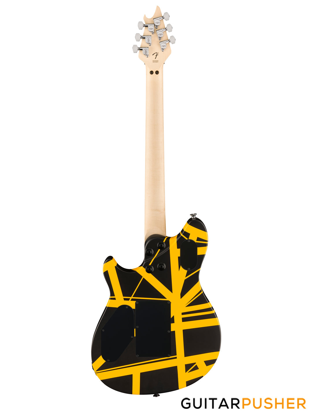 EVH Wolfgang Special Striped, Ebony Fretboard - Black w/ Yellow Stripes (5107702316)