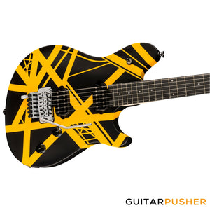 EVH Wolfgang Special Striped, Ebony Fretboard - Black w/ Yellow Stripes (5107702316)