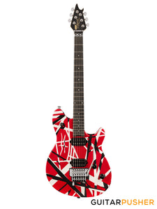 EVH Wolfgang Special Striped, Ebony Fretboard - Red w/ Black & White Stripes (5107702315)