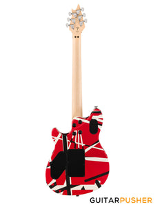 EVH Wolfgang Special Striped, Ebony Fretboard - Red w/ Black & White Stripes (5107702315)