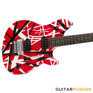 EVH Wolfgang Special Striped, Ebony Fretboard - Red w/ Black & White Stripes (5107702315)