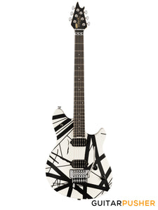 EVH Wolfgang Special Striped, Ebony Fretboard - White w/ Black Stripes (5107702317)