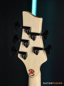 FBASS VF5-J 5-String Bass (Black Matte) - Ash Flat Top Body, Maple Fingerboard