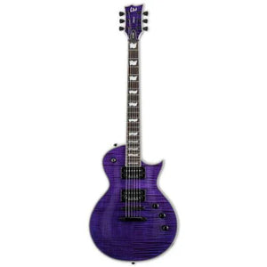 LTD EC-1000 Duncan Singlecut Electric Guitar w/ Seymour Duncan Jazz/Custom-5 Humbucker Pickups - See Thru Purple