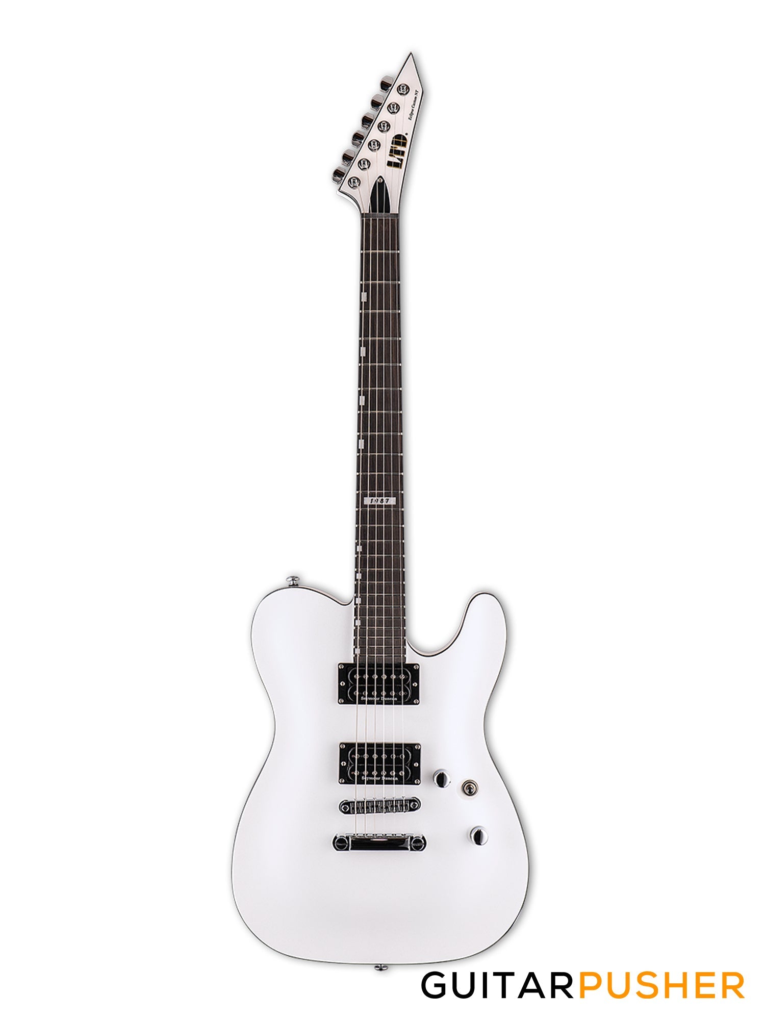 LTD Eclipse NT '87 T-Style HH Electric Guitar w/ Seymour Duncan '59/JB Humbucker Pickups - Pearl White