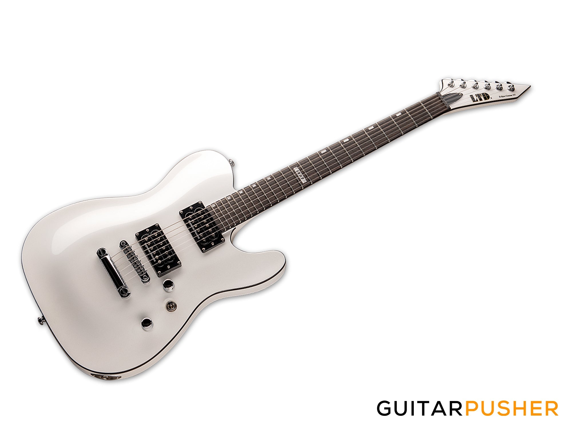 LTD Eclipse NT '87 T-Style HH Electric Guitar w/ Seymour Duncan '59/JB Humbucker Pickups - Pearl White