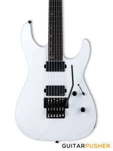 LTD M-1000 Modern Electric Guitar w/ Fishman Fluence Humbucker Pickups & Floyd Rose 1000SE Bridge - Snow White