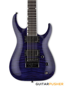 LTD SH-7 Evertune Modern 7-String Electric Guitar w/ Fishman Fluence Humbucker Pickups & Evertune Bridge - See Thru Purple