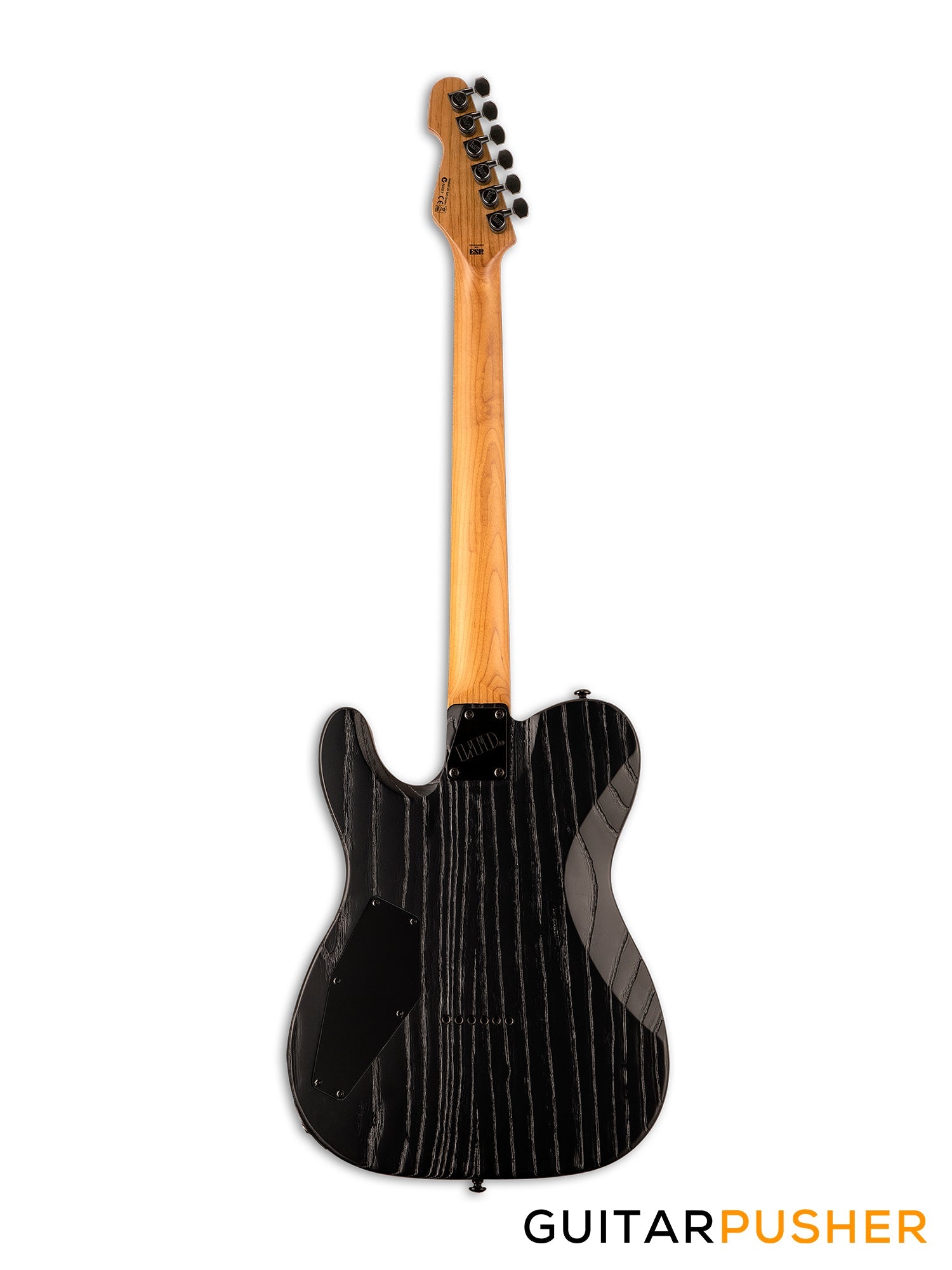 LTD TE-1000 T-Style HH Electric Guitar w/ Seymour Duncan Sentient/Pegasus Humbucker Pickups & Hipshot Bridge - Black Blast