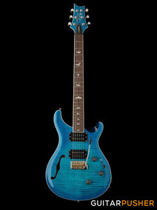 PRS Guitars SE Custom 24 Semi-Hollow Piezo Electric Guitar (Lake Blue)