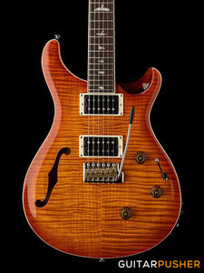 PRS Guitars SE Custom 24 Semi-Hollow Piezo Electric Guitar (Vintage Sunburst)