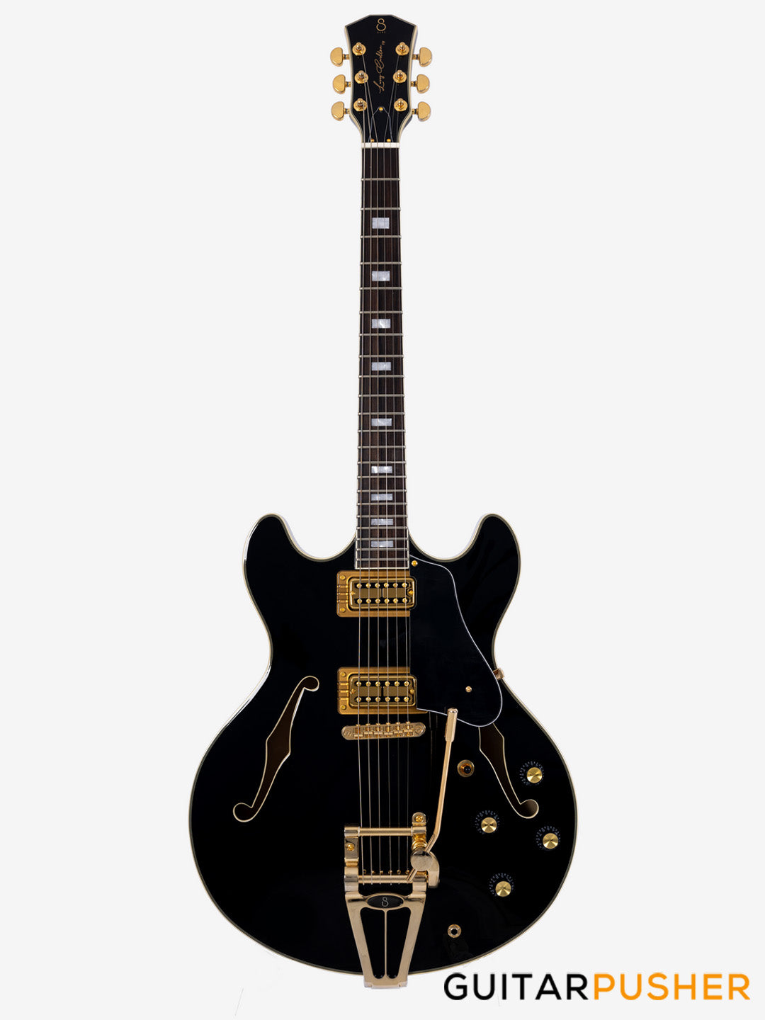 Sire H7T Maple Hollowbody Electric Guitar - Black (2024)