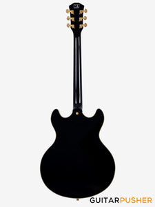 Sire H7T Maple Hollowbody Electric Guitar - Black (2024)