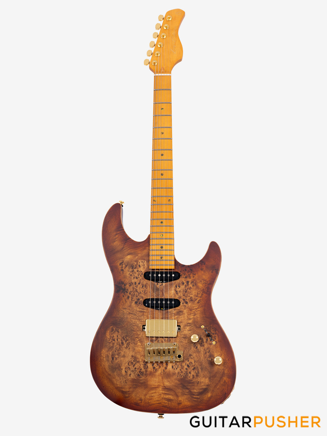 Sire S10 HSS Alder S-Style Electric Guitar - Natural Burst (2024)