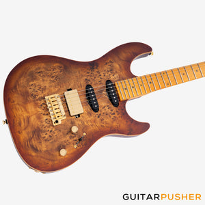 Sire S10 HSS Alder S-Style Electric Guitar - Natural Burst (2024)