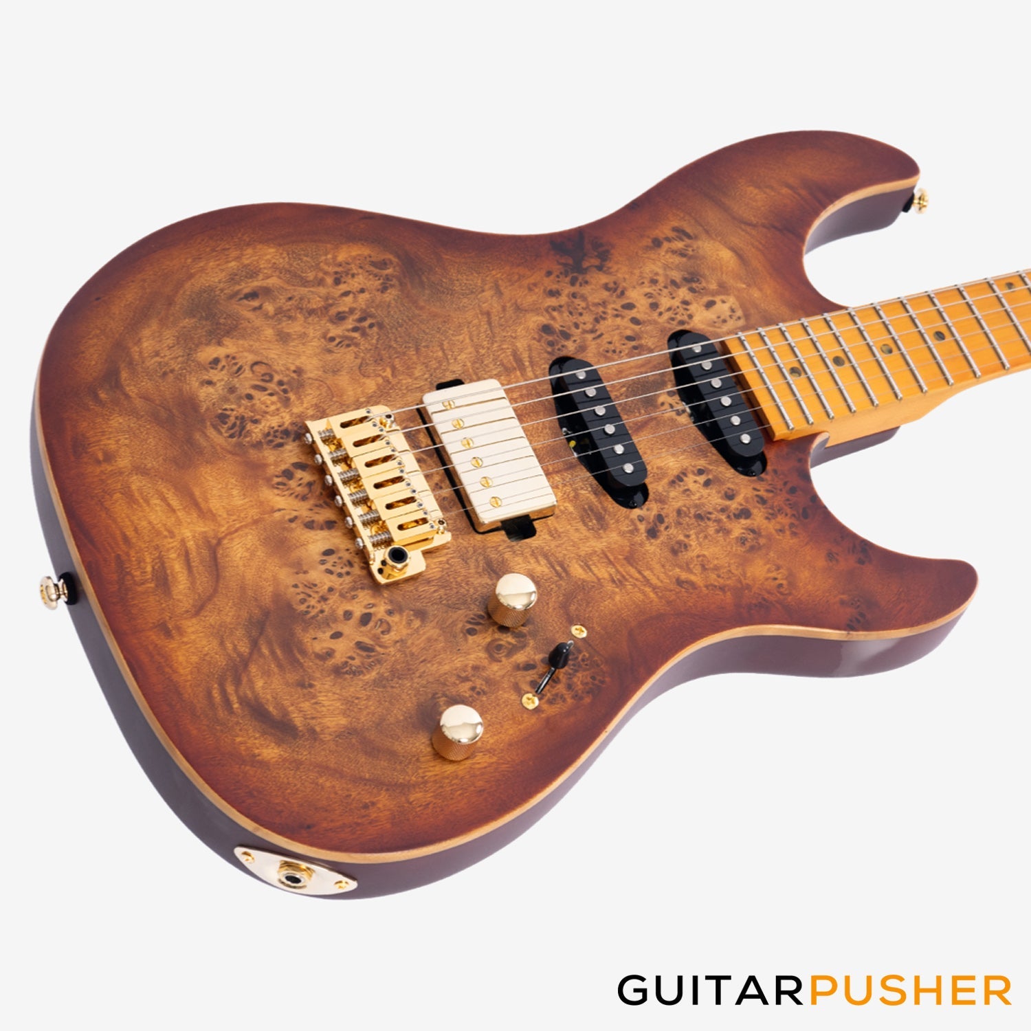 Sire S10 HSS Alder S-Style Electric Guitar - Natural Burst (2024)