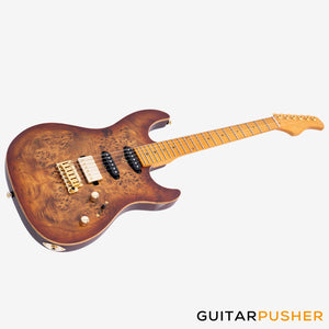 Sire S10 HSS Alder S-Style Electric Guitar - Natural Burst (2024)