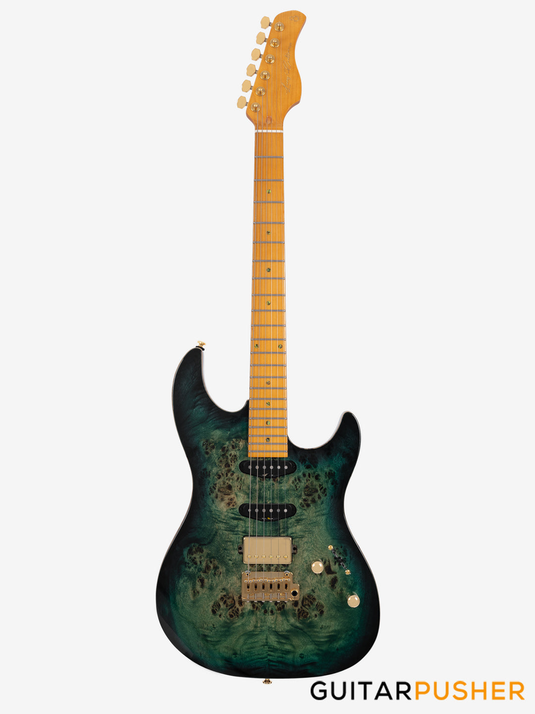 Sire S10 HSS Alder S-Style Electric Guitar - Transparent Green (2024)