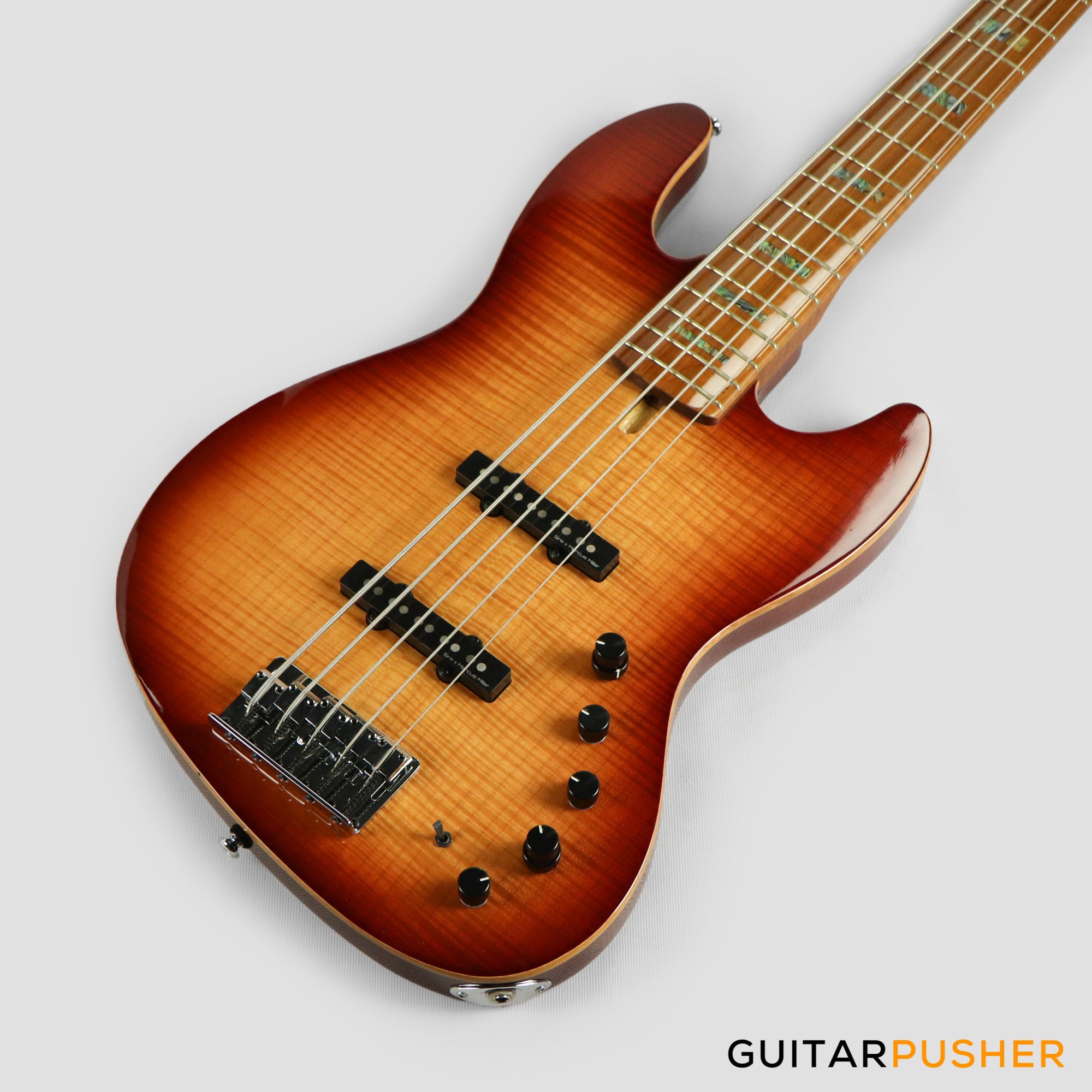 Sire V10 Swamp Ash 5-String Bass Guitar (2nd gen) with Premium Gig Bag - Tobacco Sunburst