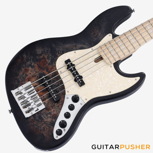 Sire V7 Swamp Ash Reissue 5-String Bass - Transparent Black Satin (2024)