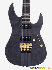 Sire X10 Alder Modern Electric Guitar w/ Floydrose 1000 Series - Transparent Black Satin (2024)