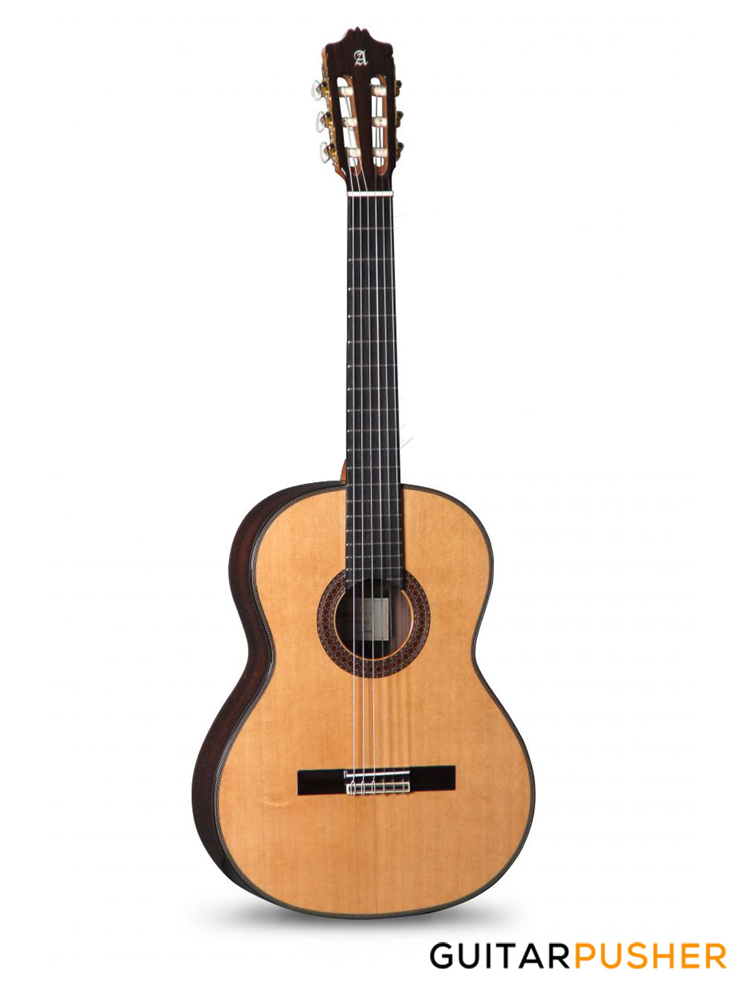 Alhambra Conservatory Series 7 P Classic All-Solid Wood Cedar Top/Indian Rosewood 4/4 Classical Guitar (Natural)