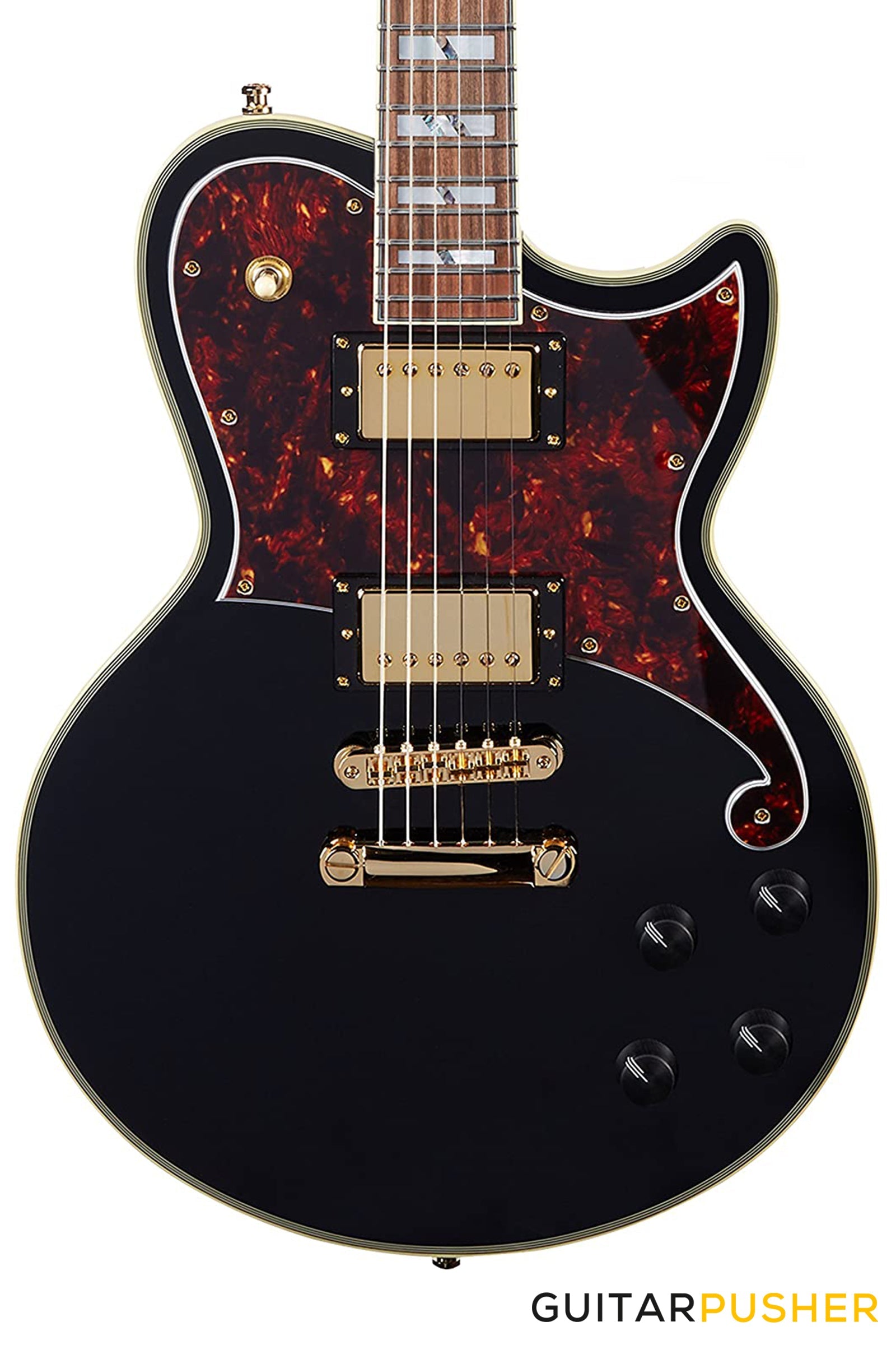 D'Angelico Deluxe Atlantic Black Electric Guitar