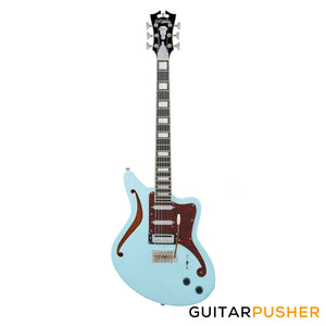 D'Angelico Premier Bedford SH Offset Electric Guitar w/ 6-Point Tremolo Bridge (Sky Blue)