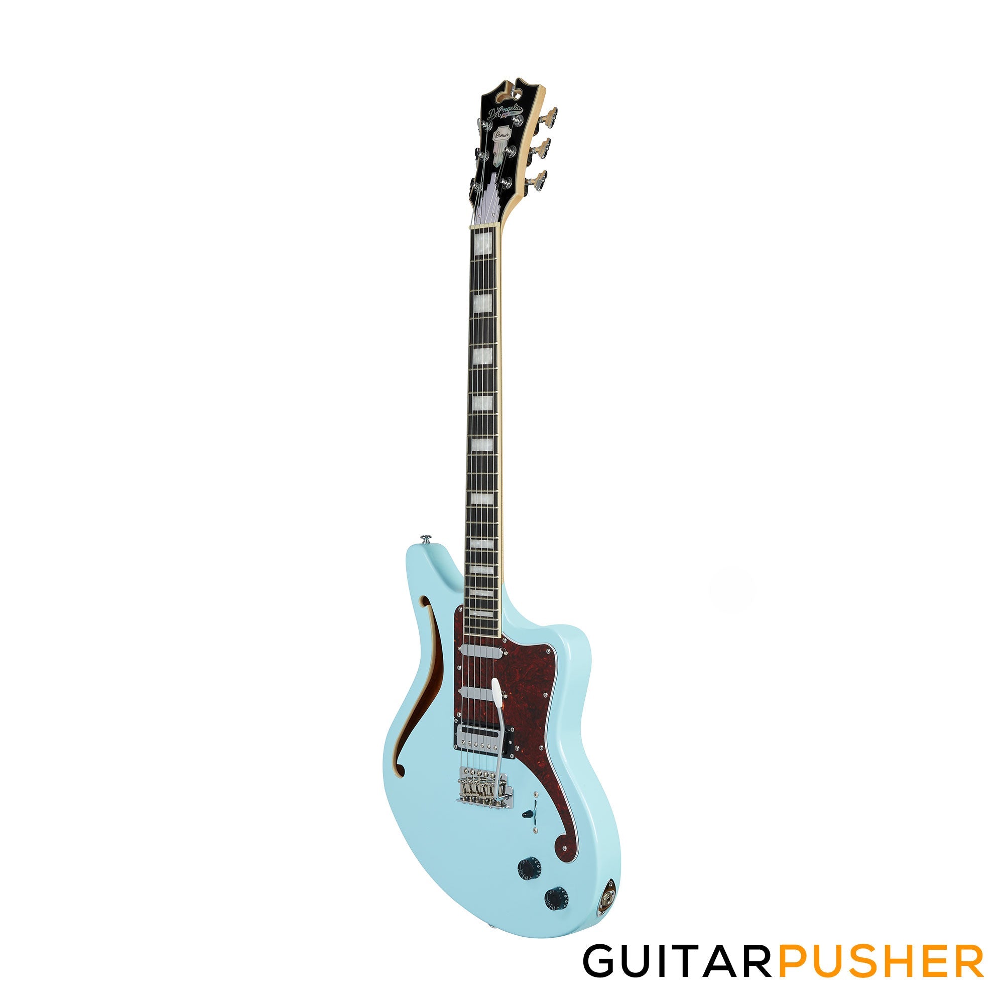 D'Angelico Premier Bedford SH Offset Electric Guitar w/ 6-Point Tremolo Bridge (Sky Blue)