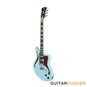 D'Angelico Premier Bedford SH Offset Electric Guitar w/ 6-Point Tremolo Bridge (Sky Blue)