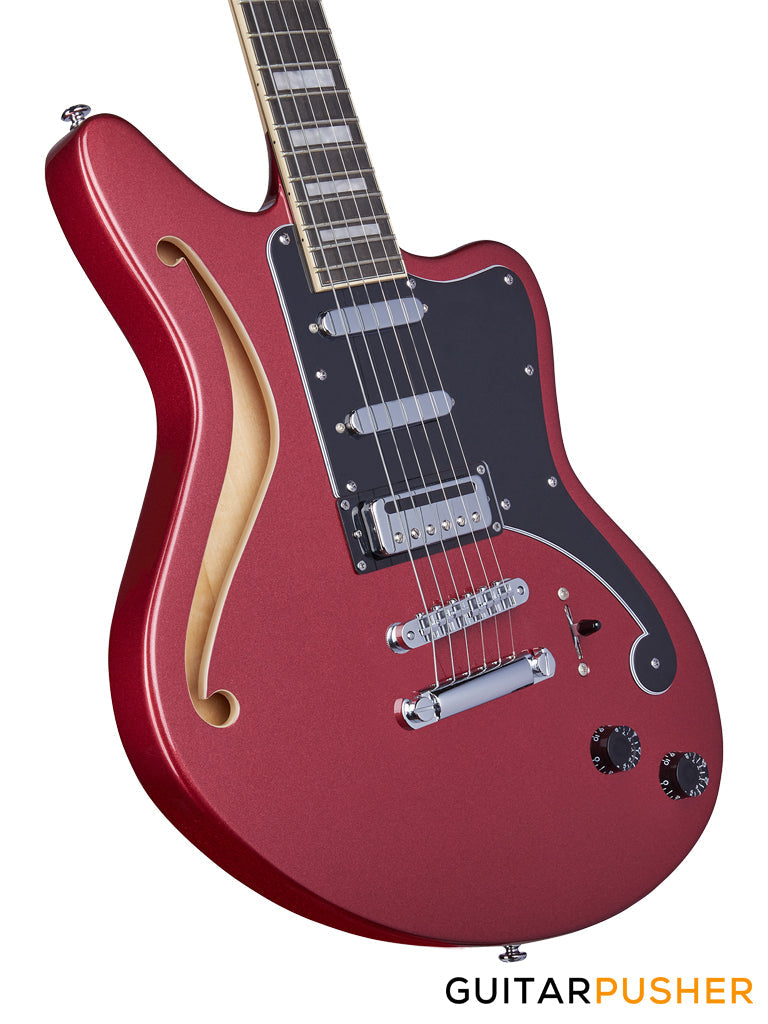 D'Angelico Premier Bedford SH Offset Oxblood Electric Guitar