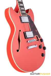 D'Angelico Premier Mini DC Fiesta Red Electric Guitar