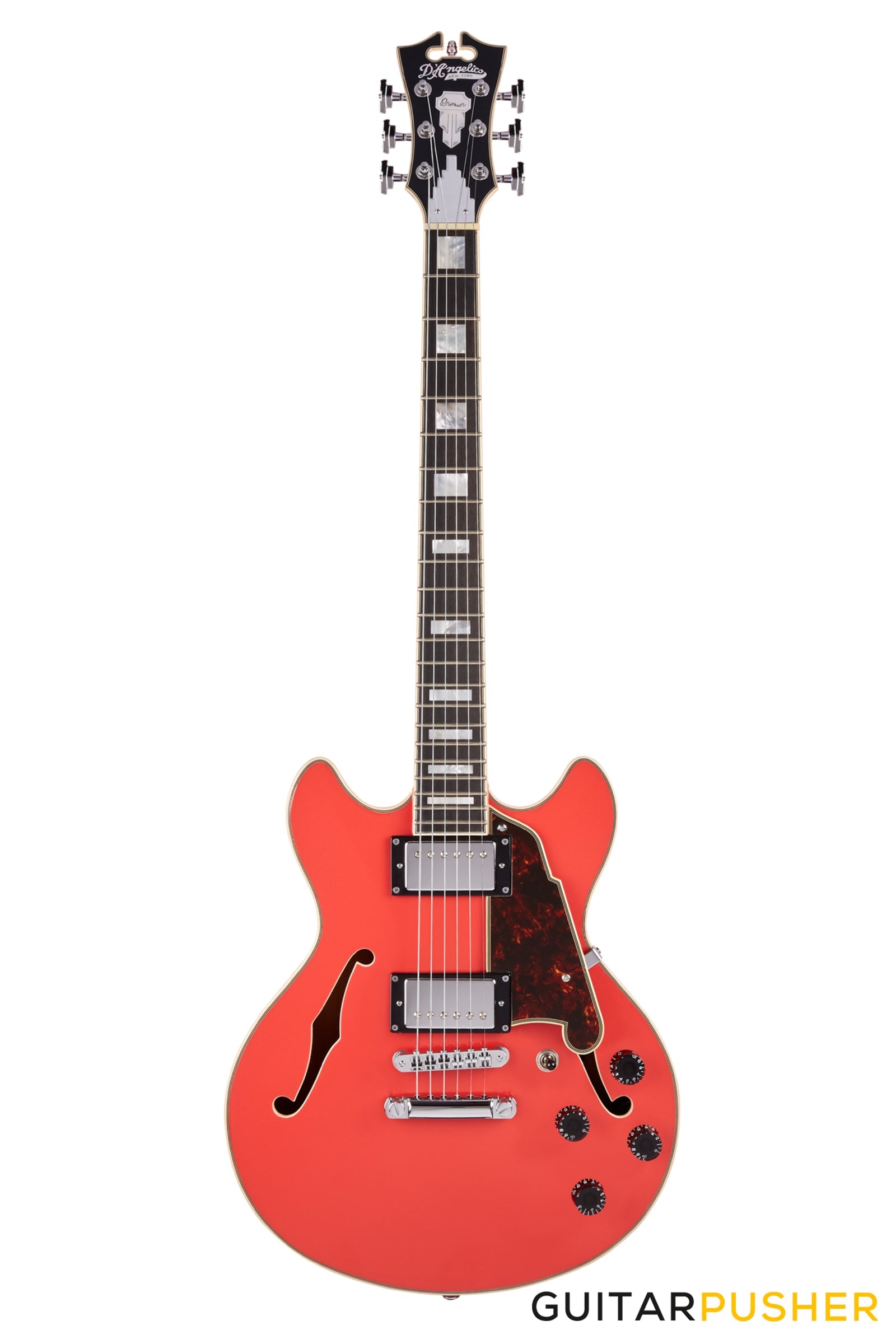 D'Angelico Premier Mini DC Fiesta Red Electric Guitar