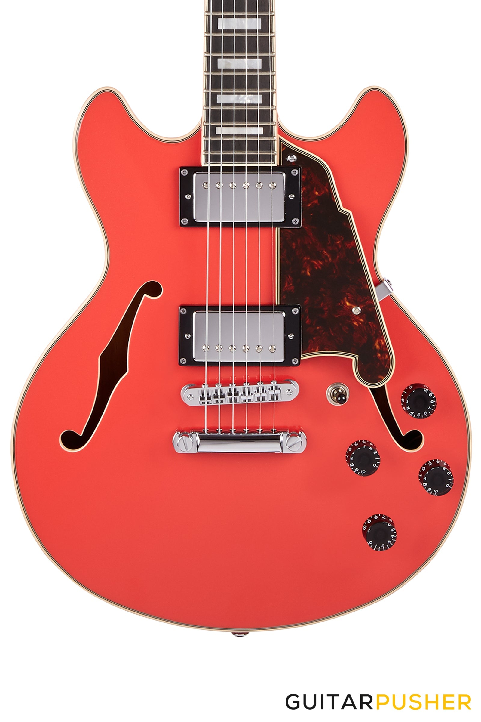 D'Angelico Premier Mini DC Fiesta Red Electric Guitar