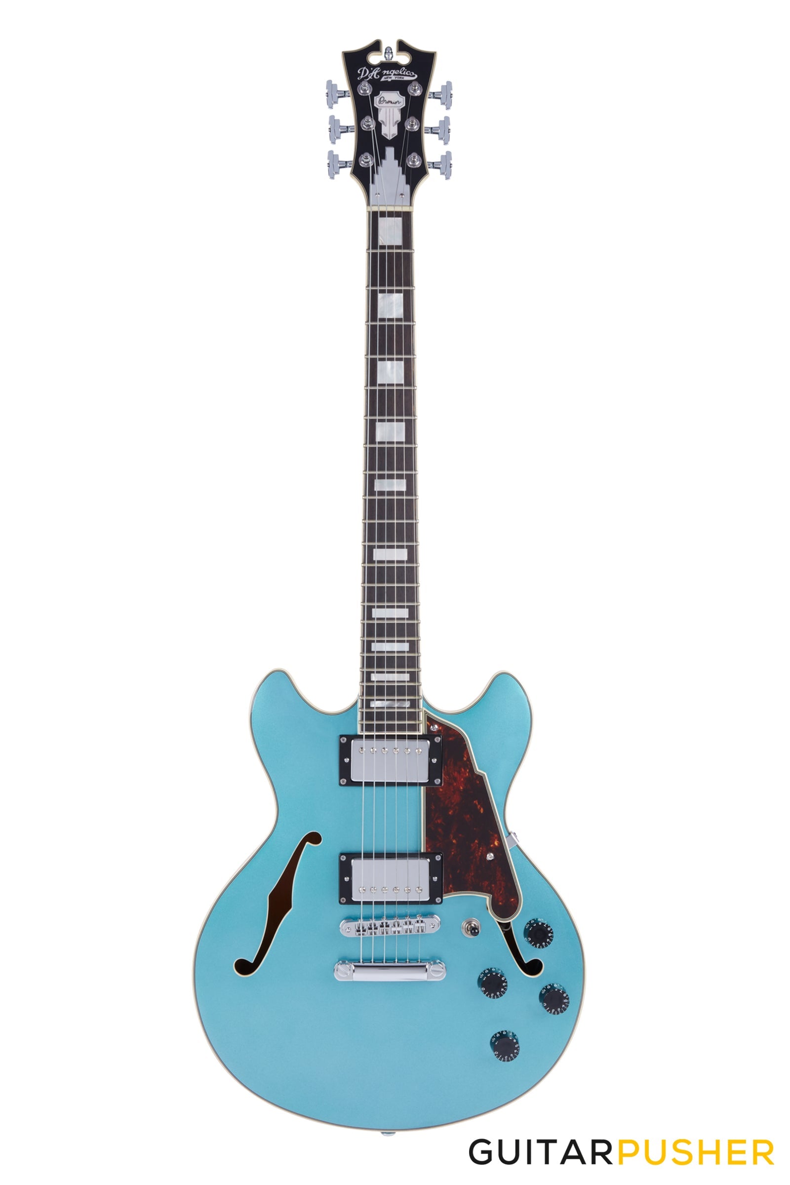 D'Angelico Premier Mini DC Ocean Turquoise Electric Guitar