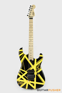 EVH Striped Series Stratocaster Electric Guitar - B/Y