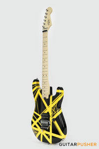 EVH Striped Series Stratocaster Electric Guitar - B/Y