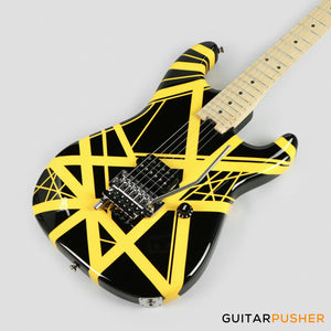 EVH Striped Series Stratocaster Electric Guitar - B/Y