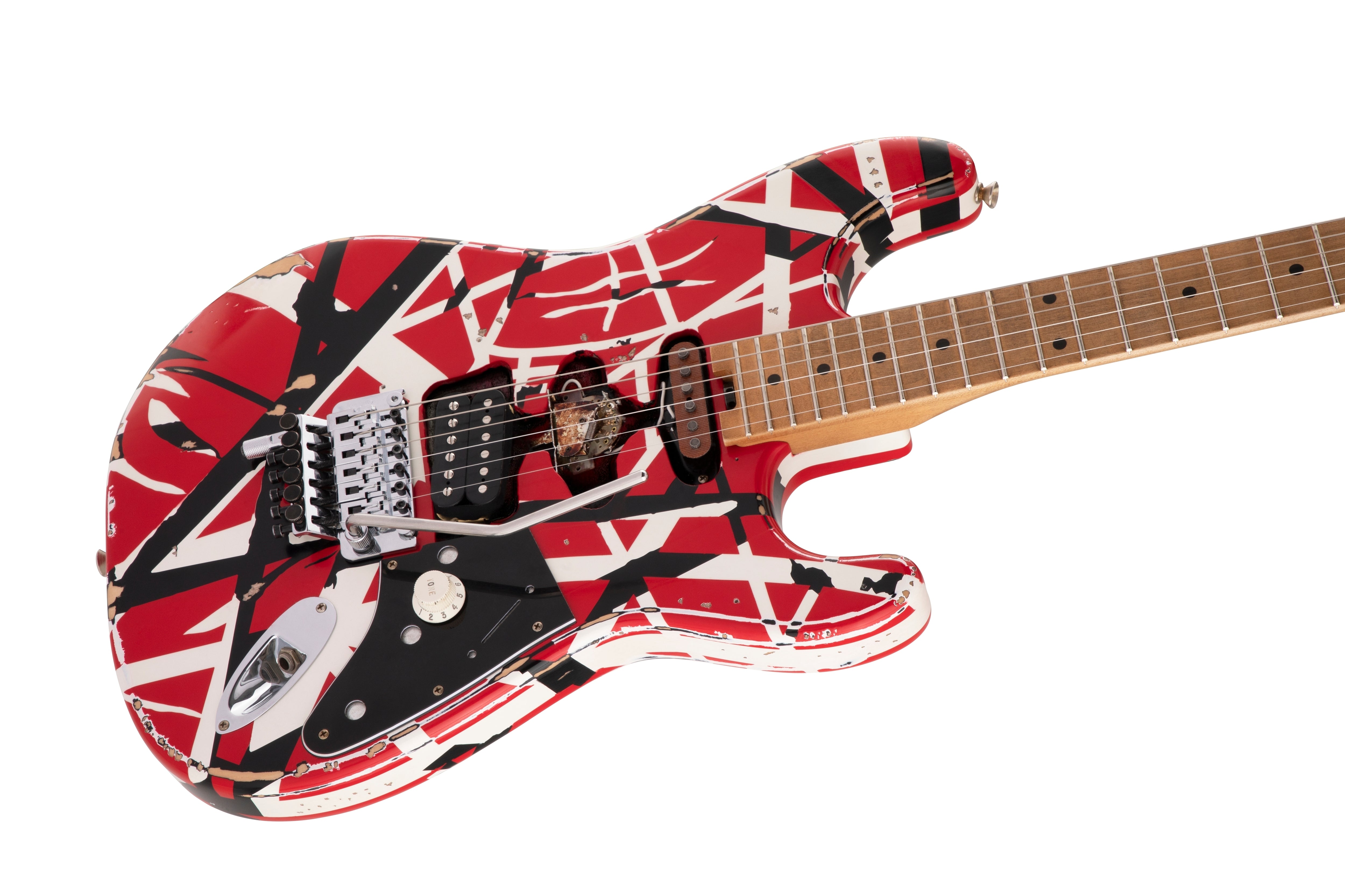 EVH Striped Series Stratocaster Frankie Electric Guitar