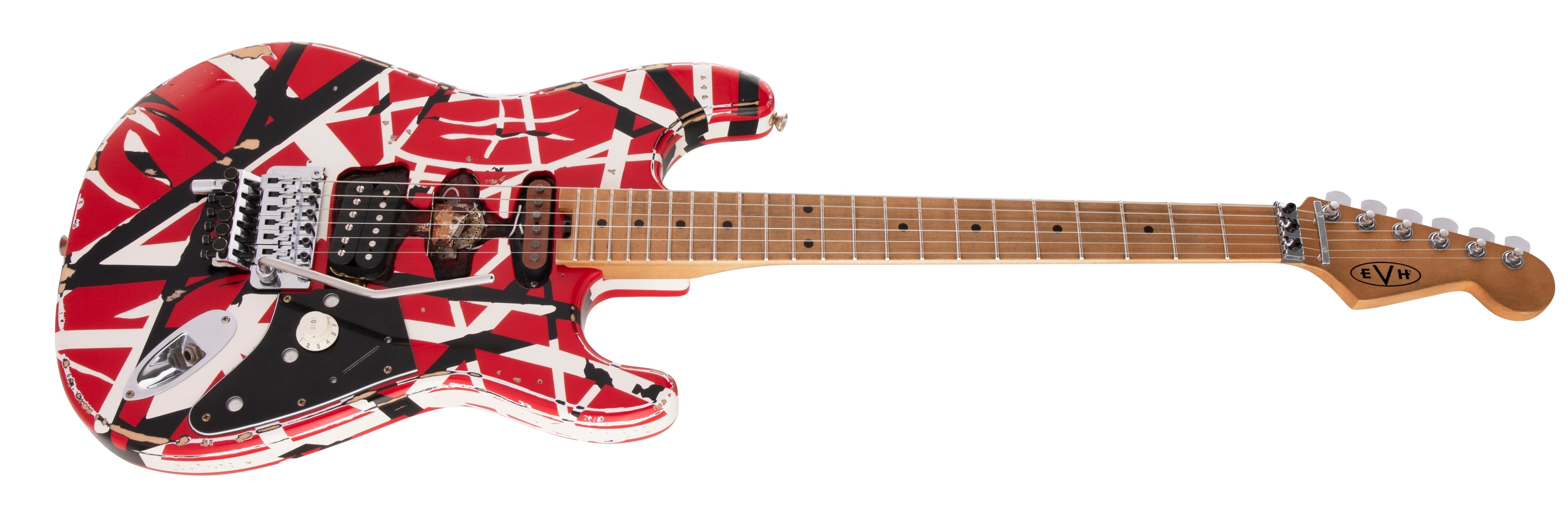 EVH Striped Series Stratocaster Frankie Electric Guitar