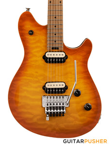 EVH Wolfgang Special Quilt Maple Top, Baked Maple Fretboard - Solar