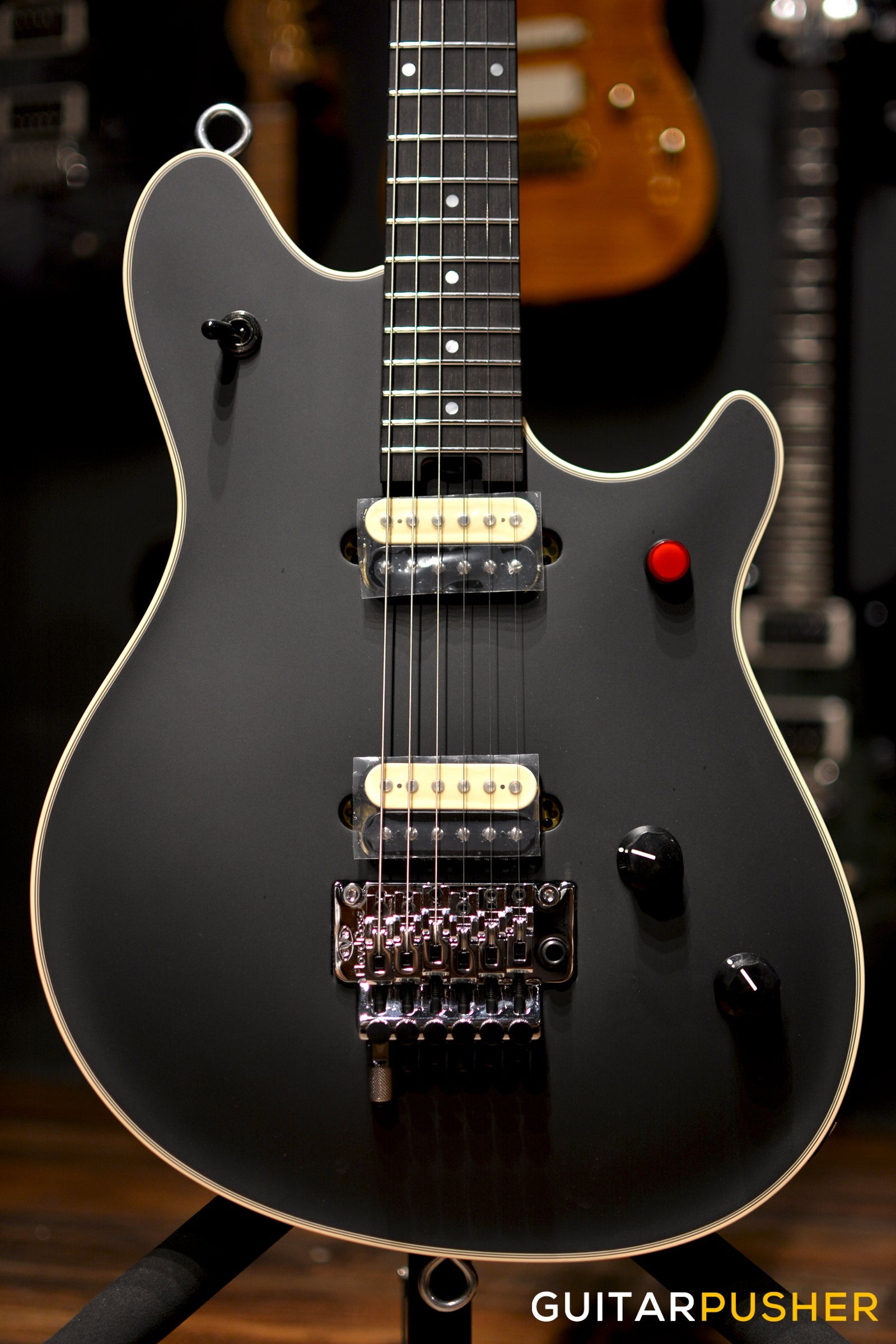 EVH Wolfgang USA Eddie Van Halen Signature, Ebony Fretboard Electric Guitar - Stealth Black