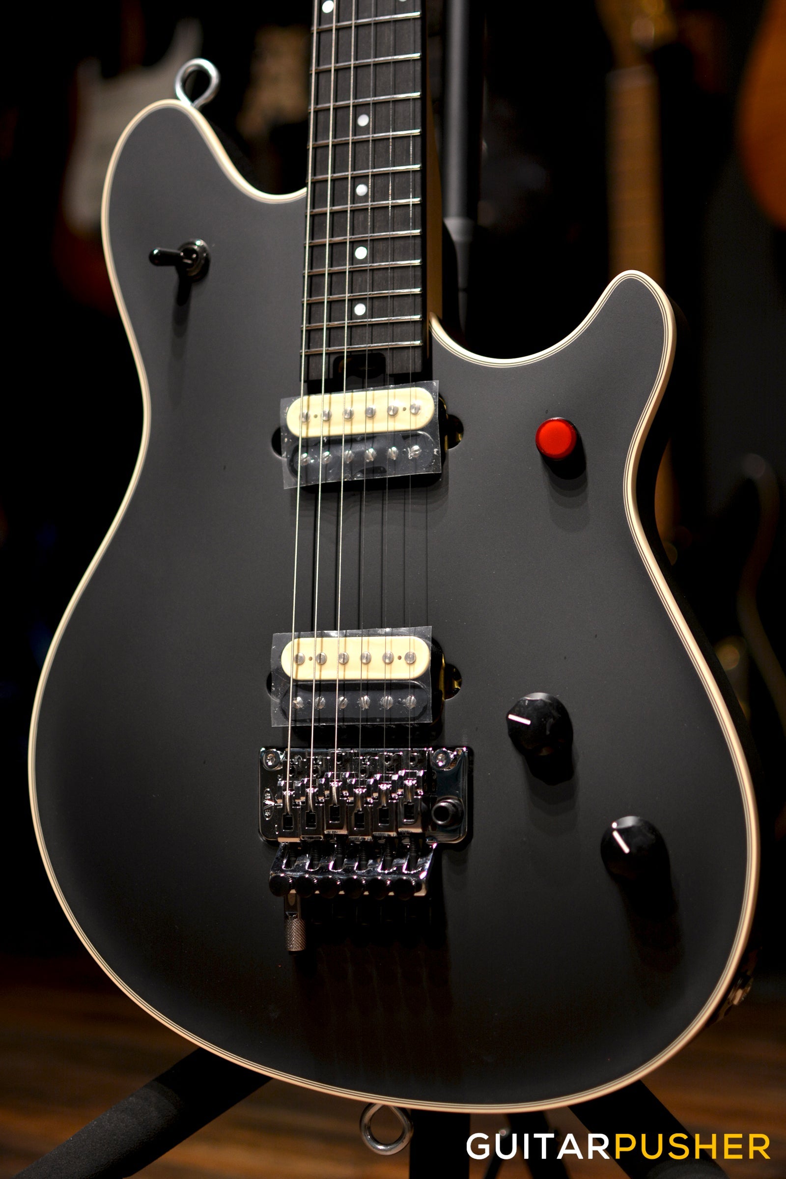 EVH Wolfgang USA Eddie Van Halen Signature, Ebony Fretboard Electric Guitar - Stealth Black